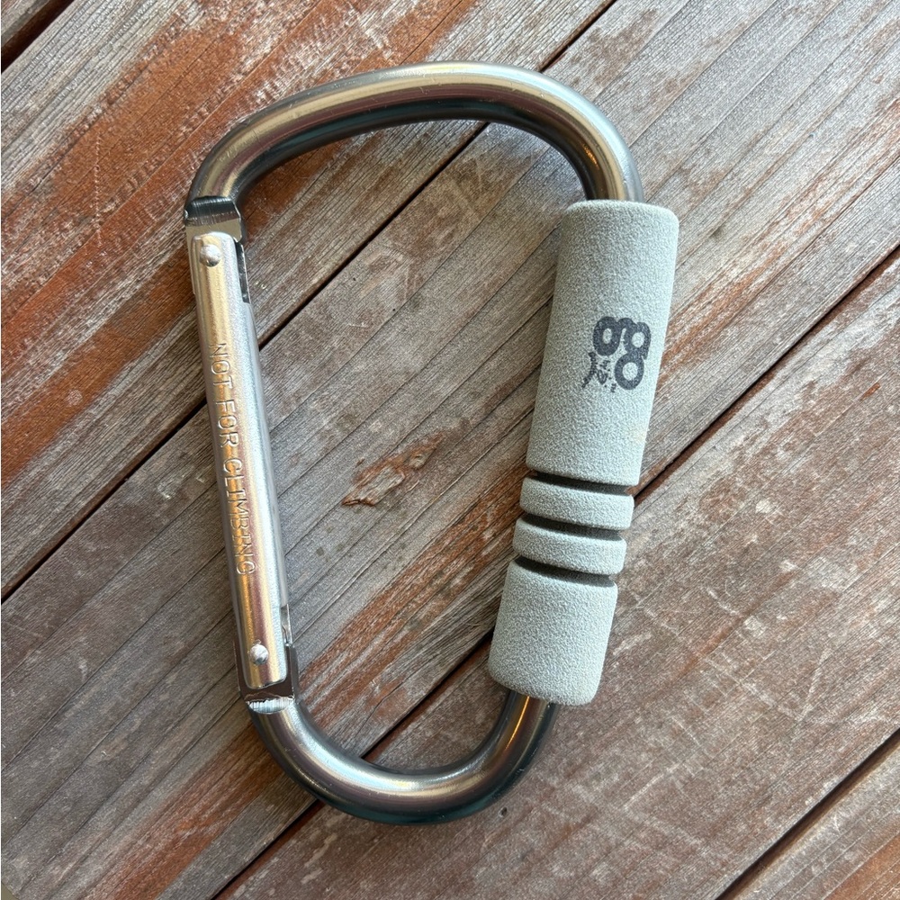 Grey Foam-Grip Stroller Clip